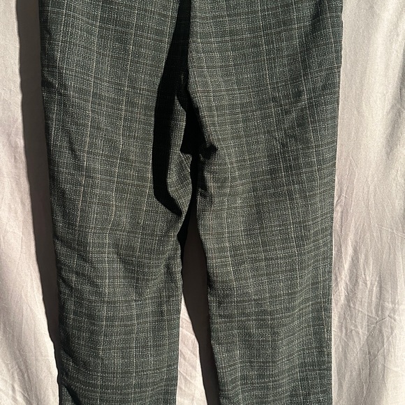 Berkley Jensen Gray Plaid Dress Pants Women’s Large Straight Leg Workwear - Picture 3 of 5